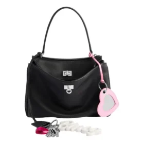 Rodeo liten handväska med slitet utseende och en berlock ”Black” 7897792AA831000