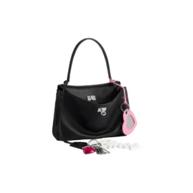 Rodeo liten handväska med slitet utseende och en berlock ”Black” 7897792AA831000