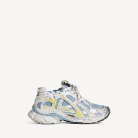 Runner-sneaker för dam i blått/gult/vitt