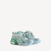 Herrs sneakers i grått/grönt/blått