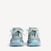 Herrs sneakers i grått/grönt/blått