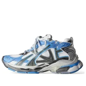 Runner Sneakers ”Blått och grått nylon och mockaliknande tyg” 772774-W3RNY4912