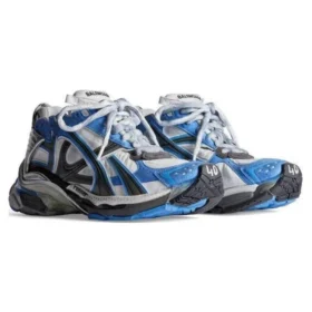 Runner Sneakers ”Blått och grått nylon och mockaliknande tyg” 772774-W3RNY4912