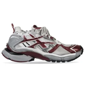Runner Sneakers ”Burgundy Grey White Mesh and Nylon” 677403W3RB39069