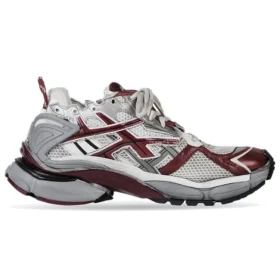 Runner Sneakers ”Grey Burgundy Mesh and Nylon” 677402W3RB39069