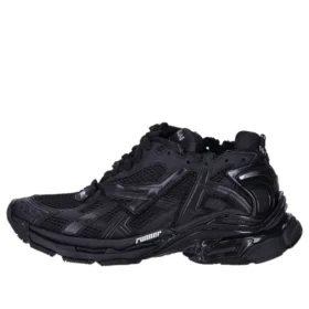 Runner Sneakers ”Matte Black Mesh and Nylon” 677403W3RBT1000