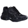 Runner Sneakers ”Matte Black Mesh and Nylon” 677403W3RBT1000