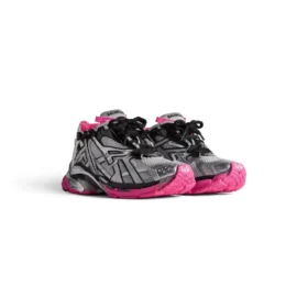 Runner Sneakers ”Silver White Pink Mesh and Nylon” 677402W3RBW9155