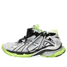 Runner Sneakers ”Vit, svart och neongul mesh och nylon” 677403W3RBP1093