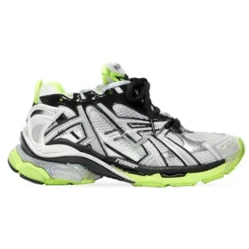 Runner Sneakers ”Vit, svart och neongul mesh och nylon” 677403W3RBP1093
