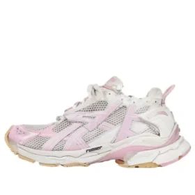 Runner Sneakers ”White Baby Pink Mesh and Nylon” 677402W3RB39059