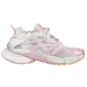 Runner Sneakers ”White Baby Pink Mesh and Nylon” 677402W3RB39059