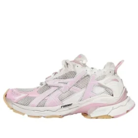 Runner Sneakers ”White Baby Pink Mesh and Nylon” 677403W3RB39059