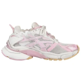 Runner Sneakers ”White Baby Pink Mesh and Nylon” 677403W3RB39059
