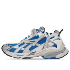 Runner Sneakers ”White Blue Mesh and Nylon” 677403W3RB34912