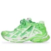 Runner Sneakers ”White Fluo Green Mesh and Nylon” 677403W3RBM3590