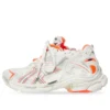 Runner Sneakers ”White Fluo Orange Mesh and Nylon” 677403W3RBM9770