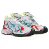 Runner Sneakers ”Worn Out White Blue Red Mesh and Nylon” 677402W3RB69645