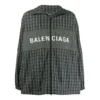 Rutig träningsoveralljacka i nylon ”Black” 571439TEM181070