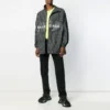 Rutig träningsoveralljacka i nylon ”Black” 571439TEM181070