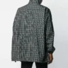 Rutig träningsoveralljacka i nylon ”Black” 571439TEM181070