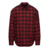 Rutig, vadderad flanellskjorta ”Red” 642339TJO276167