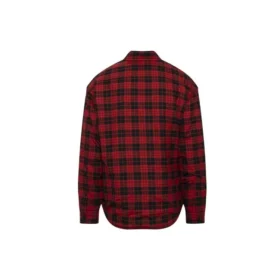 Rutig, vadderad flanellskjorta ”Red” 642339TJO276167