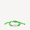 Saint-Germain-armband i neongrönt/svart/glänsande silver