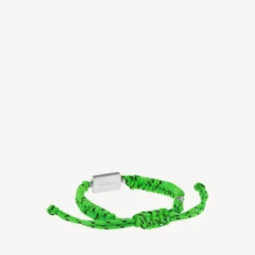 Saint-Germain-armband i neongrönt/svart/glänsande silver