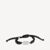 Saint-Germain-armband i svart/vitt/glänsande silver