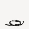 Saint-Germain-armband i svart/vitt/glänsande silver