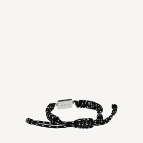 Saint-Germain-armband i svart/vitt/glänsande silver