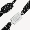 Saint-Germain-armband i svart/vitt/glänsande silver