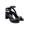 Sandaler med logo över hela skon och klackskor ”Black” 630041WBAE11090