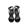 Sandaler med logo över hela skon och klackskor ”Black” 630041WBAE11090