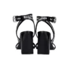 Sandaler med logo över hela skon och klackskor ”Black” 630041WBAE11090