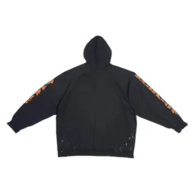 SBalenciaga Metallica-luvtröja i oversized-passform ”Black Orange” 697879TMV891055