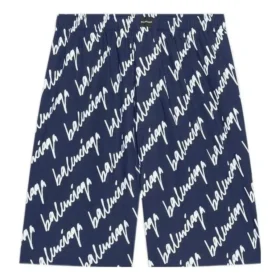 Shorts med klotter över hela ytan ”Indigo” 672410TLLJ48502