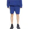 Shorts med logotryck ”Indigo Dirty White” 676137TNVB64388
