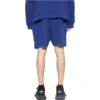 Shorts med logotryck ”Indigo Dirty White” 676137TNVB64388