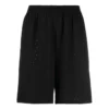 Shorts med perforerad elastisk midja ”Black” 674591TMVD41000
