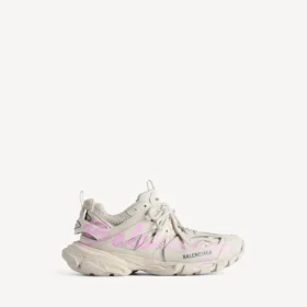 Signatur-sneakers för damer i beige/rosa