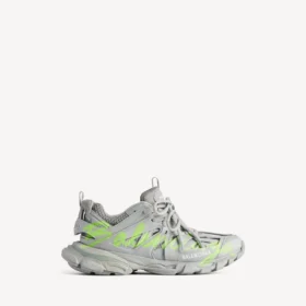 Signatur-sneakers för herr i grått/neongult