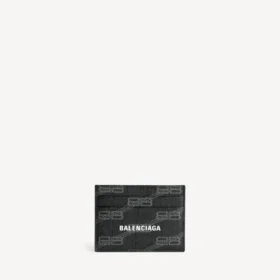 Signaturkortfodral i svart BB Monogram-belagd canvas