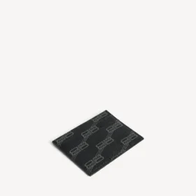 Signaturkortfodral i svart BB Monogram-belagd canvas