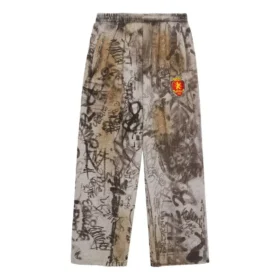 Skater Graffiti Baggy Sweatpants ”Heather Grey” 740028TOVA81300
