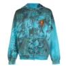 Skater-luvtröja med dragkedja, medium passform ”Blue Sky” 744457TOVA84900