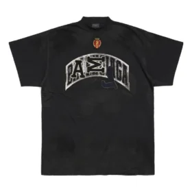 Skater-T-shirt i oversized-modell ”Black Faded” 739028TOVN21055