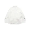 Skjorta med knutna ärmar, oversized ”White” 768553TPO359000
