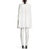 Skjorta med knutna ärmar, oversized ”White” 768553TPO359000